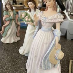 Homco Women Porcelain Figure 