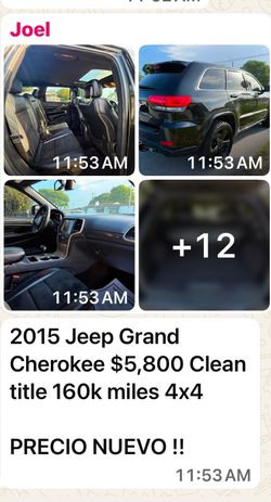 2015 Jeep Grand cherokee  4x4