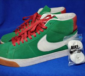 Men's Size 10 Nike Blazer SB Pine Green