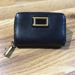 Marc by Marc Jacobs Leather Zip Around Credit Card Case With Keychain