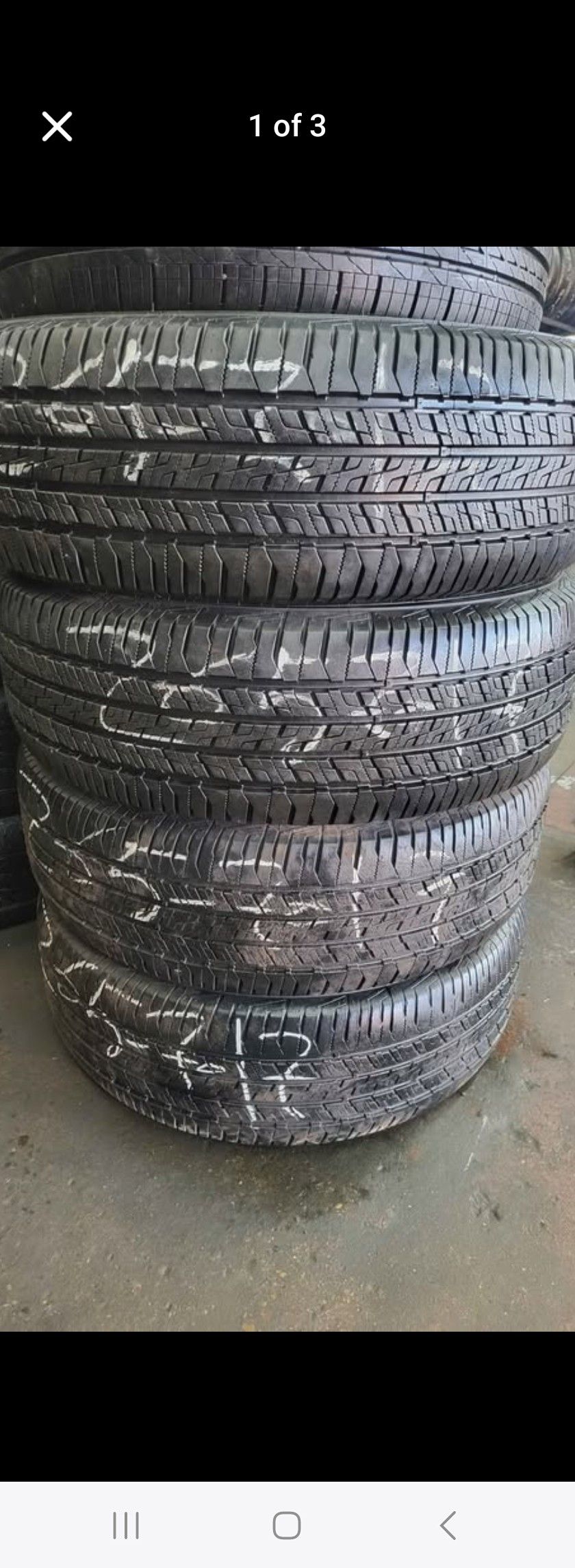265.70R17 Set Of 4 Used Like New