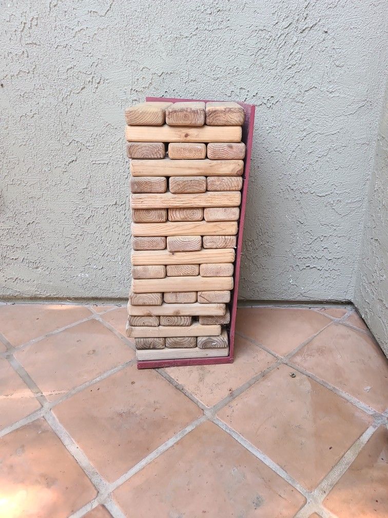 Jenga in a large version