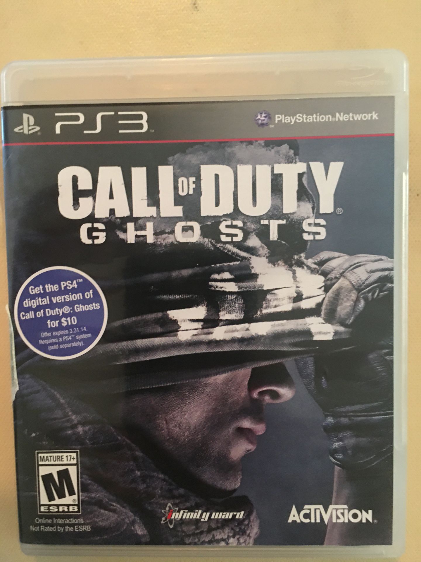 Sony PlayStation ps3 call of duty ghosts