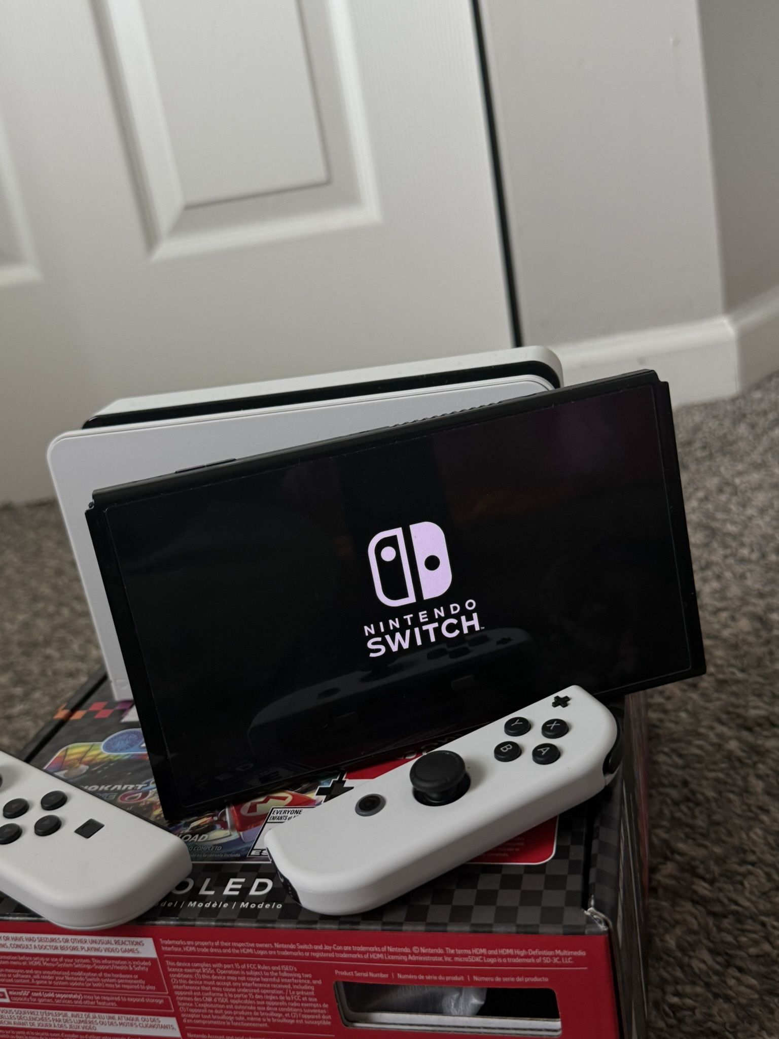 nintendo switch oled in white
