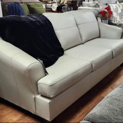 Ashley Leather Sofa and Loveseat Genoa 
