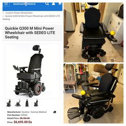 Quickie reclining Electric Chair Q300 M Mini & More