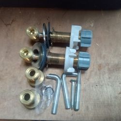 Dishmaster Deck Or Wall Mount Brass Union Assembly With Taps 
