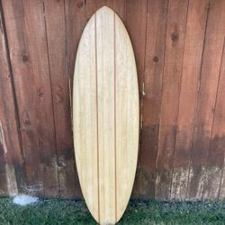 6’0” Wood Egg Surfboard 
