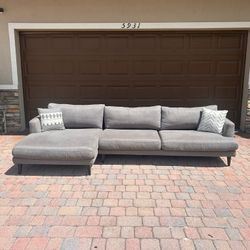 City Furniture Grey Sectional (Free Delivery)