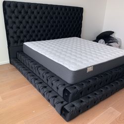 $1199 Brand New King Bed Frame With Mattress (Read Description Below)