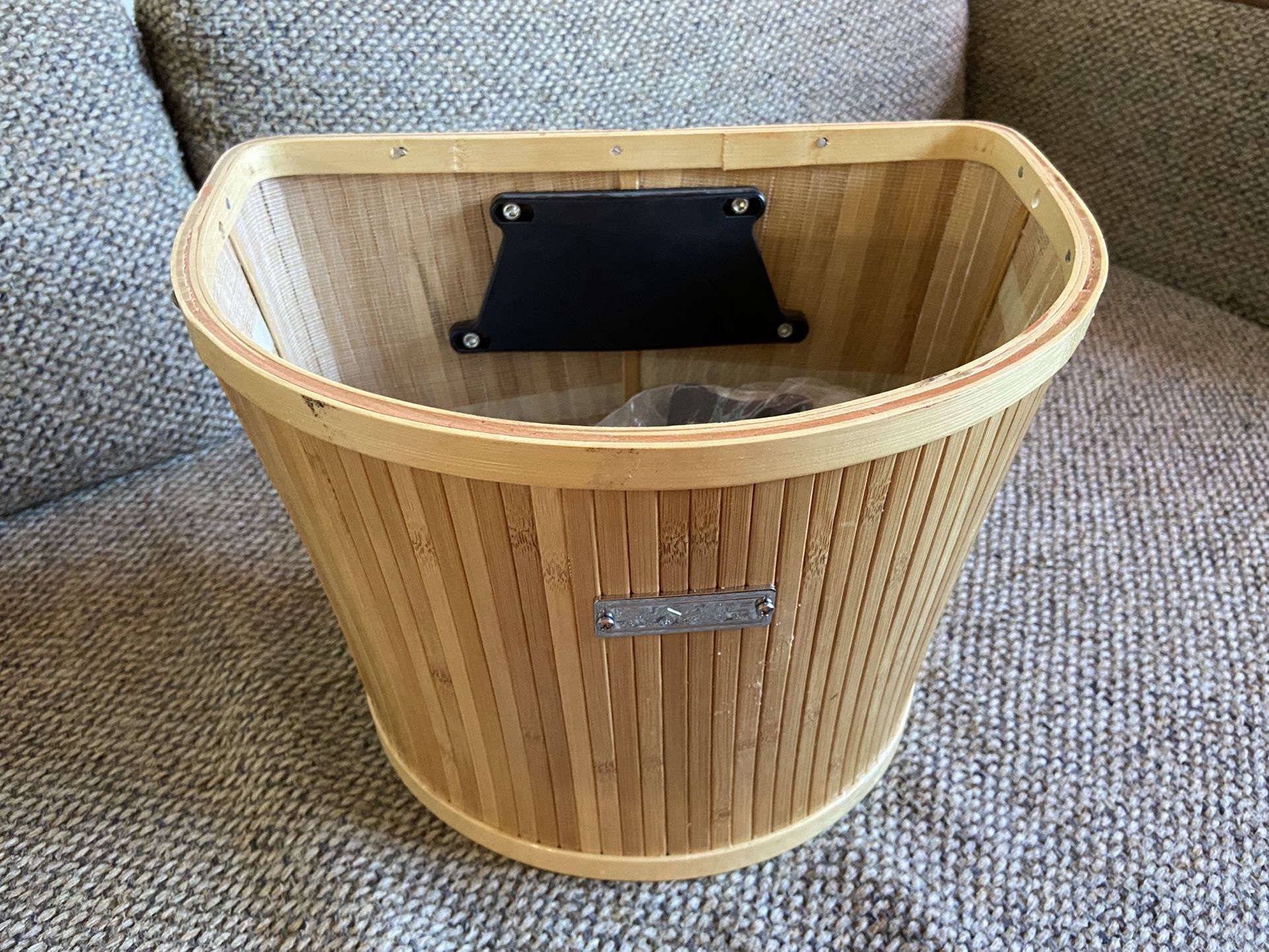 Sunlite Bamboo Bicycle Basket