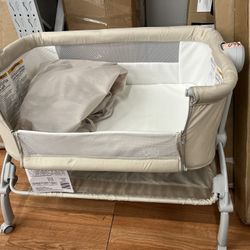 Pack and Play with Bassinet, 5-in-1 Baby Bedside Sleeper