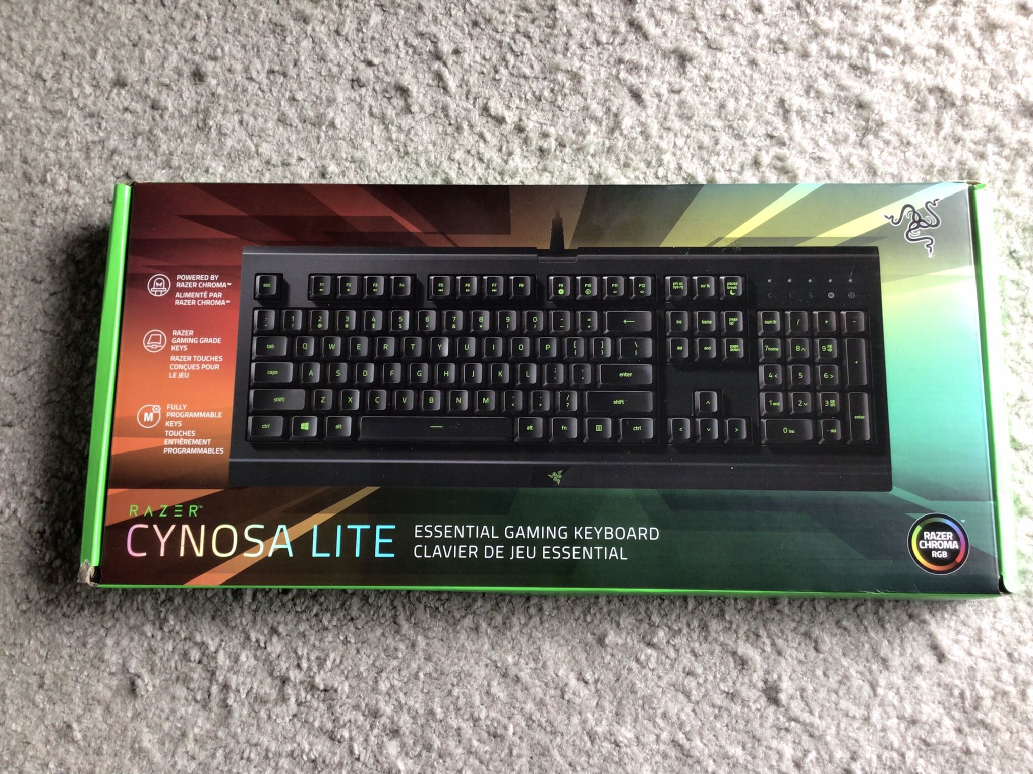 New Razer Cynosa Lite Rgb Led Gaming Keyboard $30 