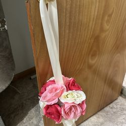 Custom Wedding Ceremony Aisle Decor Kissing Flower Ball DIY