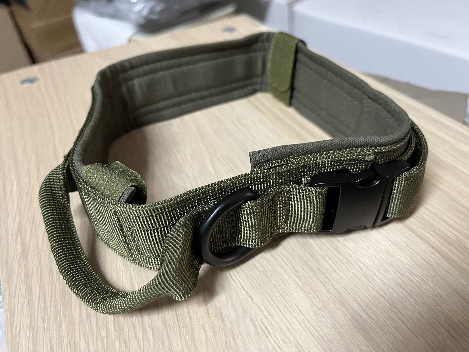 Large Tactical Dog Collar - Green