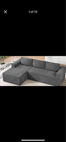 Boneless L shape cloud couch