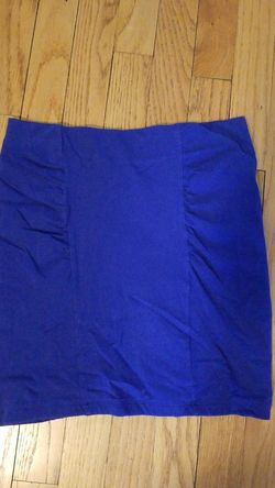 forever 21 blue bandage skirt