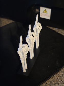 Ai Generated 3d Print Skeleton Middle Finger