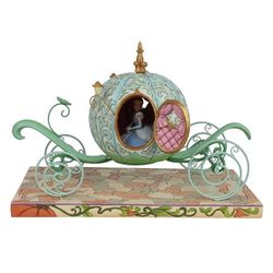 $100 ENESCO DISNEY TRADITIONS BY JIM SHORE CINDERELLA IN PUMPKIN COACH FIGURINE 
