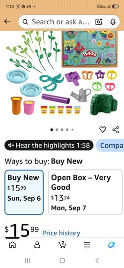 Play doh flower shop playset