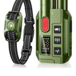 Remote-controlled dog shock collar, 3300-foot range