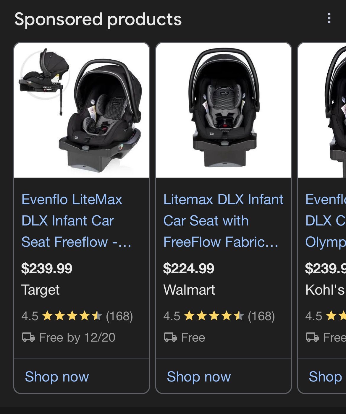 Evenflo Litemax DLX Infant Car Seat & Base