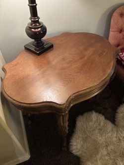 Antique Carved Wood Table