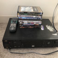 DVD player and 10 movie discs, all for $35