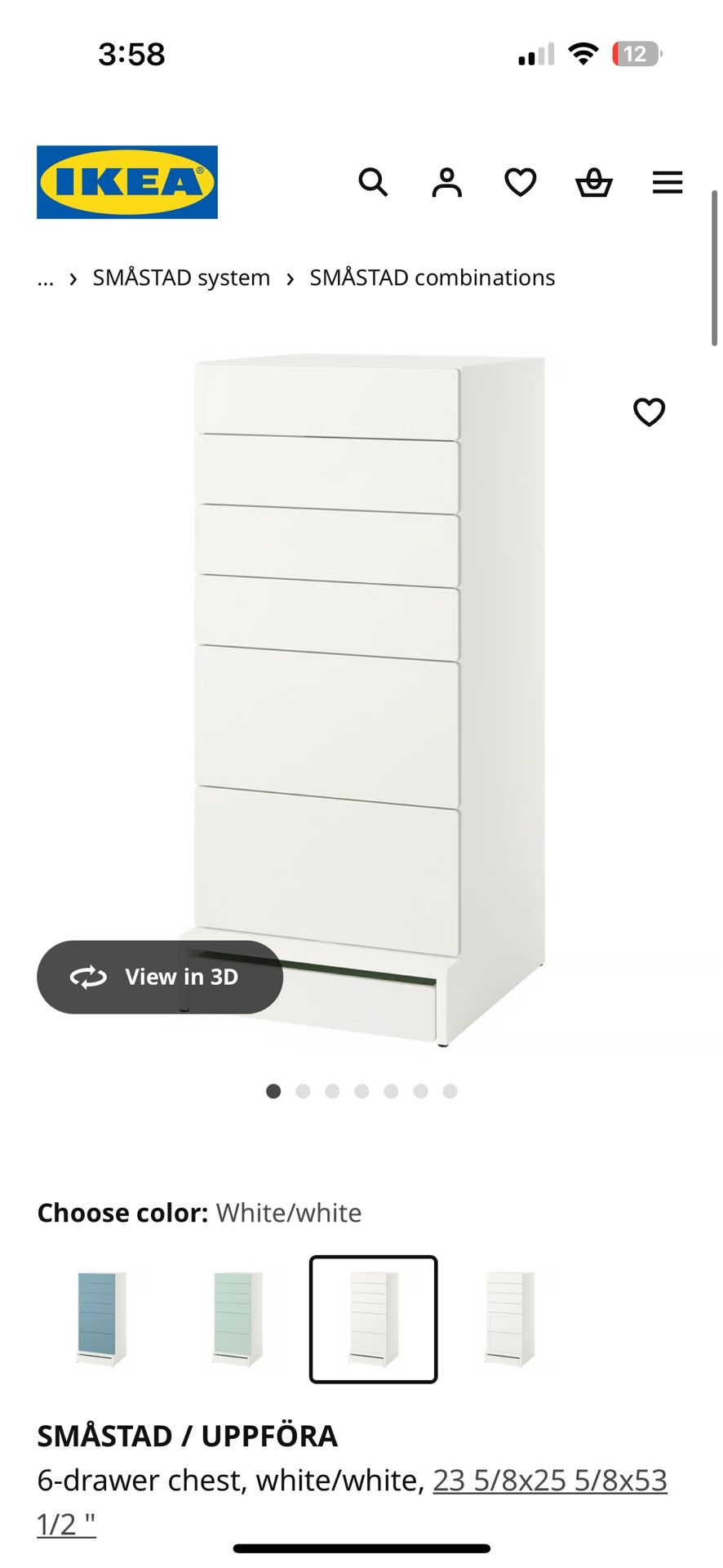 IKEA Smastad Drawer Chest Storage
