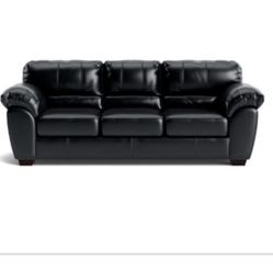 Black Leather Sofa and Loveseat $400 Need Gone ASAP 