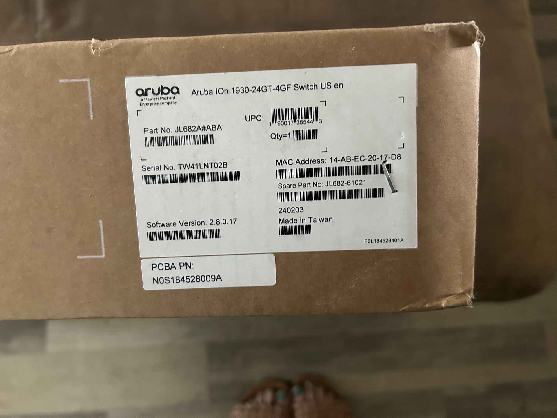 Aruba Ion 1930-24GT-4GF Switch