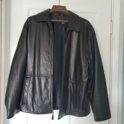 Mans Black Leather Jacket