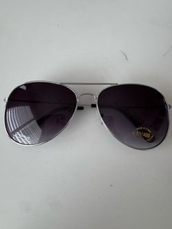 Airbus Drone Services Platform Silver Aviator Sunglasses UV400
