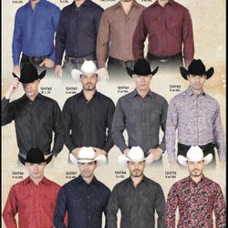 Men’s Western Button-Up Shirts (New)
