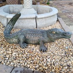 CONCRETE CEMENT CROCODILES $180 EACH