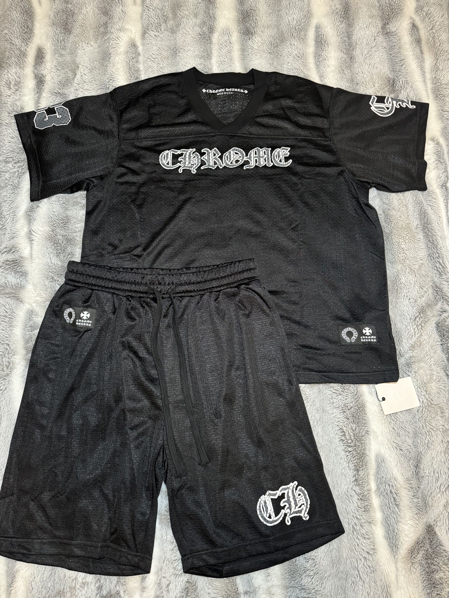 Dior, ChromeHearts, EmporioArmaniTシャツセット NEW CHROME HEART SET (SHORTS+SHIRT) 2 Piece DESIGNER SHIRT . Size