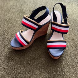 Tommy Hilfiger Wedge Heels Size 7.5