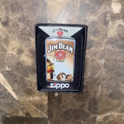 Zippo Jim Beam Bourbon Bottle Lighter Brand New In-Box