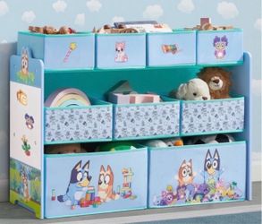New: Bluey Kids Toy Storage Organizer with Bins