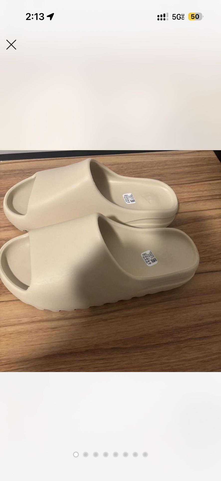 Men’s Size 8 Adidas Yeezy Bone Slide