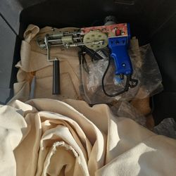 Rug carpet gun/drill