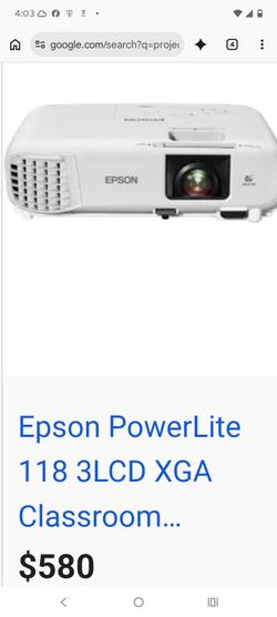 Epson projector works good