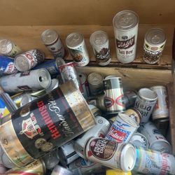 VINTAGE RETRO PULL TAB SODA CANS - 1970s (please Read Description) 