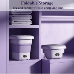 Portable Mini Washer 9L High Capacity for Underwear,Baby Clothes,Socks,Pet Items and Small Items,Foldable Washing Machine for 
