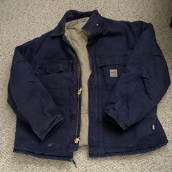 Carditt Blue Denim Extreme Temperature Overalls And Jacket