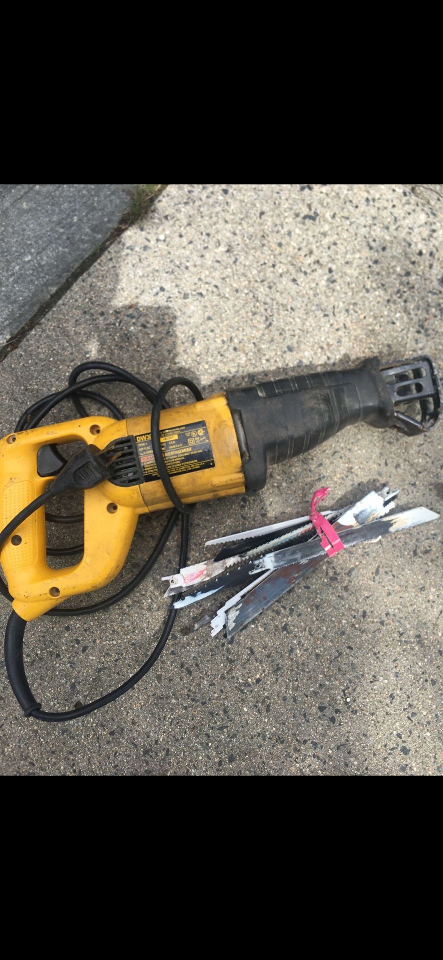 Sawzall DEWALT Power