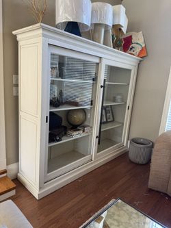 Large Wall Display Cabinet - White