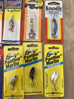12 New Trout Spinner Lures, panther martin, mepps, roostertails