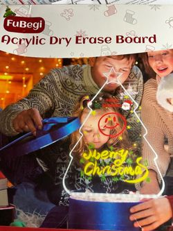 Christmas Tree Acrylic Dry Erase Board
