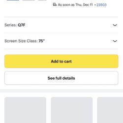 75 Inch Samsung Qled Q7f 